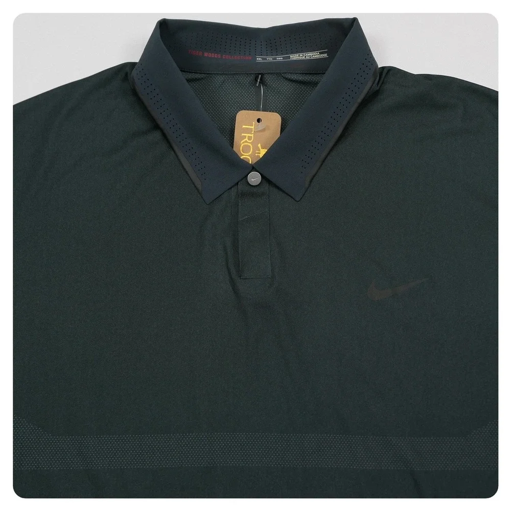 NEW Nike Tiger Woods Collection Polo Mens XXL Slate Troon Golf Shirt NWT